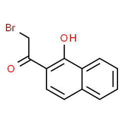 ChemSpider 2D Image | 2-Bromo-1-(1-hydroxy-2-naphthyl)ethanone | C12H9BrO2