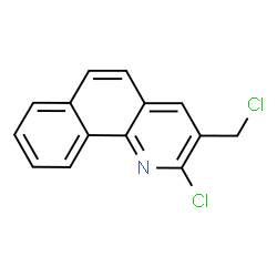 ChemSpider 2D Image | 2-Chloro-3-(chloromethyl)benzo[h]quinoline | C14H9Cl2N