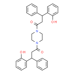 ChemSpider 2D Image | 1,1'-Piperazine-1,4-diylbis[3-(2-hydroxyphenyl)-3-phenylpropan-1-one] | C34H34N2O4