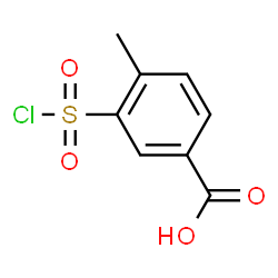 ChemSpider 2D Image | 3-Chlorosulfonyl-4-methyl-benzoic acid | C8H7ClO4S
