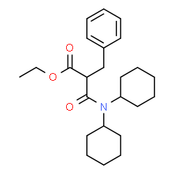 ChemSpider 2D Image | Ethyl 2-benzyl-3-(dicyclohexylamino)-3-oxopropanoate | C24H35NO3