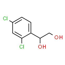 ChemSpider 2D Image | 1-(2,4-Dichlorophenyl)-1,2-ethanediol | C8H8Cl2O2