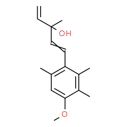 ChemSpider 2D Image | 1-(4-Methoxy-2,3,6-trimethylphenyl)-3-methyl-1,4-pentadien-3-ol | C16H22O2