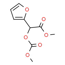 ChemSpider 2D Image | Methyl 2-furyl[(methoxycarbonyl)oxy]acetate | C9H10O6