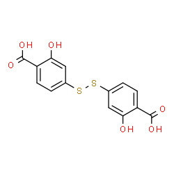 ChemSpider 2D Image | 4,4'-Disulfanediylbis(2-hydroxybenzoic acid) | C14H10O6S2