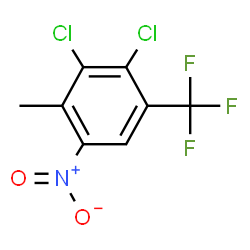 ChemSpider 2D Image | 2,3-Dichloro-4-trifluoromethyl-6-nitrotoluene | C8H4Cl2F3NO2