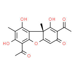 ChemSpider 2D Image | (+)-usnic acid | C18H16O7