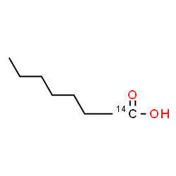 ChemSpider 2D Image | (1-~14~C)Heptanoic acid | C614CH14O2