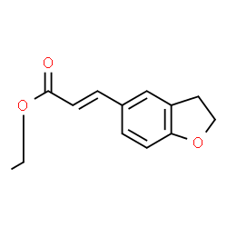ChemSpider 2D Image | Ethyl (2E)-3-(2,3-dihydro-1-benzofuran-5-yl)acrylate | C13H14O3