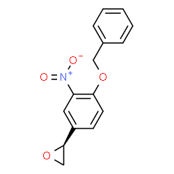 ChemSpider 2D Image | (2S)-2-[4-(Benzyloxy)-3-nitrophenyl]oxirane | C15H13NO4