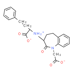 ChemSpider 2D Image | 2-{[1-(Carboxylatomethyl)-2-oxo-2,3,4,5-tetrahydro-1H-1-benzazepin-3-yl]ammonio}-4-phenylbutanoate | C22H23N2O5