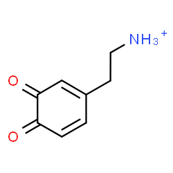 ChemSpider 2D Image | 2-(3,4-Dioxo-1,5-cyclohexadien-1-yl)ethanaminium | C8H10NO2