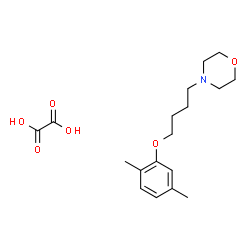 ChemSpider 2D Image | 4-[4-(2,5-Dimethylphenoxy)butyl]morpholine ethanedioate (1:1) | C18H27NO6