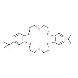ChemSpider 2D Image | 2-(2-Methyl-2-propanyl)-6,7,9,10,17,18,20,21-octahydrodibenzo[b,k][1,4,7,10,13,16]hexaoxacyclooctadecine - neopentane (1:1) | C29H44O6