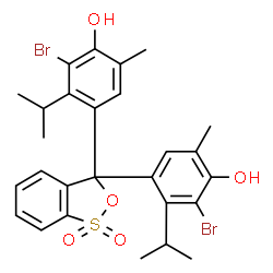 ChemSpider 2D Image | Bromothymol blue | C27H28Br2O5S