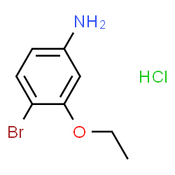 ChemSpider 2D Image | 4-BROMO-3-ETHOXYANILINE HYDROCHLORIDE | C8H11BrClNO