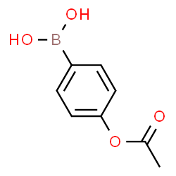 ChemSpider 2D Image | (4-Acetoxyphenyl)boronic acid | C8H9BO4