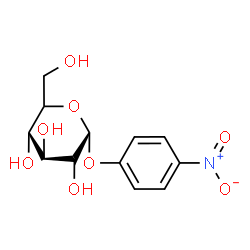ChemSpider 2D Image | 4-Nitrophenyl alpha-D-glucopyranoside | C12H15NO8