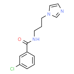 ChemSpider 2D Image | 3-Chloro-N-[3-(1H-imidazol-1-yl)propyl]benzamide | C13H14ClN3O