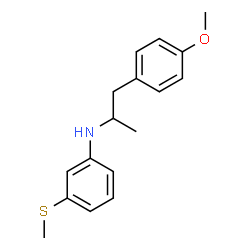 ChemSpider 2D Image | N-[1-(4-Methoxyphenyl)-2-propanyl]-3-(methylsulfanyl)aniline | C17H21NOS