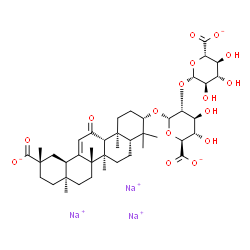 ChemSpider 2D Image | Sodium glycyrrhizinate | C42H59Na3O16