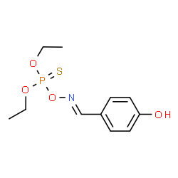 ChemSpider 2D Image | 4-[(E)-diethoxyphosphinothioyloxyiminomethyl]phenol | C11H16NO4PS