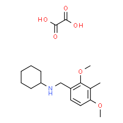 ChemSpider 2D Image | N-(2,4-Dimethoxy-3-methylbenzyl)cyclohexanamine ethanedioate (1:1) | C18H27NO6