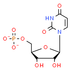 ChemSpider 2D Image | 5'-O-Phosphonatouridine | C9H11N2O9P