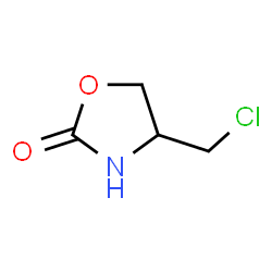 ChemSpider 2D Image | 4-(Chloromethyl)-1,3-oxazolidin-2-one | C4H6ClNO2