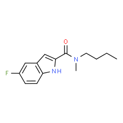 ChemSpider 2D Image | N-Butyl-5-fluoro-N-methyl-1H-indole-2-carboxamide | C14H17FN2O