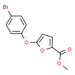 ChemSpider 2D Image | Methyl 5-(4-bromophenoxy)-2-furoate | C12H9BrO4