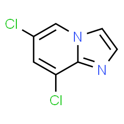 ChemSpider 2D Image | 6,8-Dichloroimidazo[1,2-a]pyridine | C7H4Cl2N2