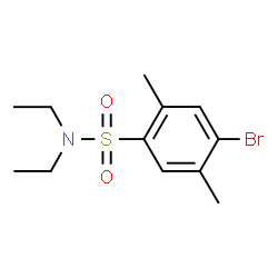 ChemSpider 2D Image | 4-Bromo-N,N-diethyl-2,5-dimethylbenzenesulfonamide | C12H18BrNO2S