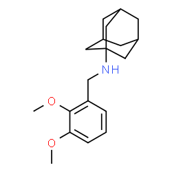 ChemSpider 2D Image | N-(2,3-Dimethoxybenzyl)-1-adamantanamine | C19H27NO2