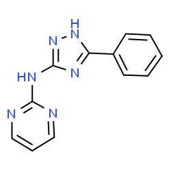 ChemSpider 2D Image | N-(5-Phenyl-1H-1,2,4-triazol-3-yl)-2-pyrimidinamine | C12H10N6