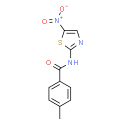 ChemSpider 2D Image | 4-Methyl-N-(5-nitro-1,3-thiazol-2-yl)benzamide | C11H9N3O3S