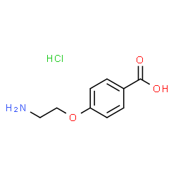 ChemSpider 2D Image | 4-(2-aminoethoxy)benzoic acid hydrochloride | C9H12ClNO3