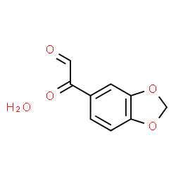 ChemSpider 2D Image | 1,3-Benzodioxol-5-yl(oxo)acetaldehyde hydrate (1:1) | C9H8O5
