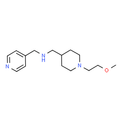 ChemSpider 2D Image | {[1-(2-METHOXYETHYL)PIPERIDIN-4-YL]METHYL}(PYRIDIN-4-YLMETHYL)AMINE | C15H25N3O
