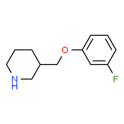 ChemSpider 2D Image | 3-(3-FLUOROPHENOXYMETHYL)PIPERIDINE | C12H16FNO