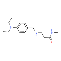 ChemSpider 2D Image | N~3~-[4-(Diethylamino)benzyl]-N-methyl-beta-alaninamide | C15H25N3O