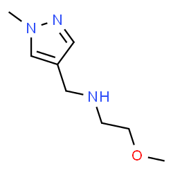ChemSpider 2D Image | (2-methoxyethyl)[(1-methylpyrazol-4-yl)methyl]amine | C8H15N3O