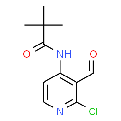 ChemSpider 2D Image | N-(2-Chloro-3-formylpyridin-4-yl)pivalamide | C11H13ClN2O2