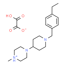 ChemSpider 2D Image | 4-[1-(4-Ethylbenzyl)-4-piperidinyl]-1-methylpiperazin-1-ium hydrogen oxalate | C21H33N3O4
