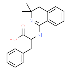 ChemSpider 2D Image | N-(3,3-Dimethyl-3,4-dihydro-1-isoquinolinyl)phenylalanine | C20H22N2O2