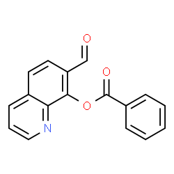 ChemSpider 2D Image | 7-Formyl-8-quinolinyl benzoate | C17H11NO3