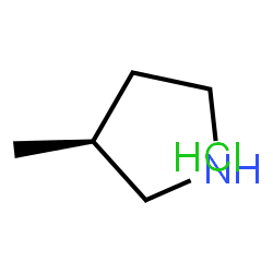 ChemSpider 2D Image | (S)-3-Methyl-pyrrolidine HCl | C5H12ClN