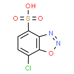 ChemSpider 2D Image | 7-Chloro-1,2,3-benzoxadiazole-4-sulfonic acid | C6H3ClN2O4S