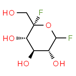 ChemSpider 2D Image | 5-fluoroglucopyranosyl fluoride | C6H10F2O5