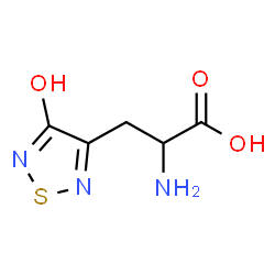 ChemSpider 2D Image | 3-(4-Oxo-4,5-dihydro-1,2,5-thiadiazol-3-yl)alanine | C5H7N3O3S